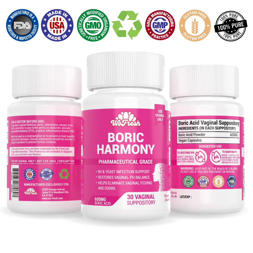 ÓVULOS DE ÁCIDO BÓRICO 600 MG BORIC HARMONY WOFRESH