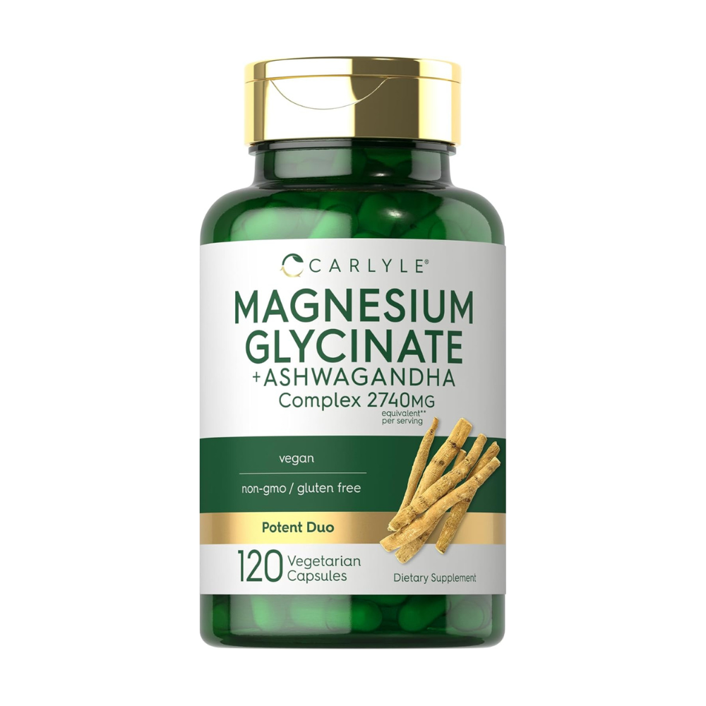 GLICINATO DE MAGNESIO CON ASHWAGANDHA 2740MG 120 CÁPSULAS CARLYLE