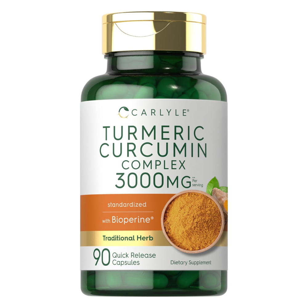 CURCUMA CURCUMIN TURMERIC 3000MG 90 CAPSULAS CARLYLE