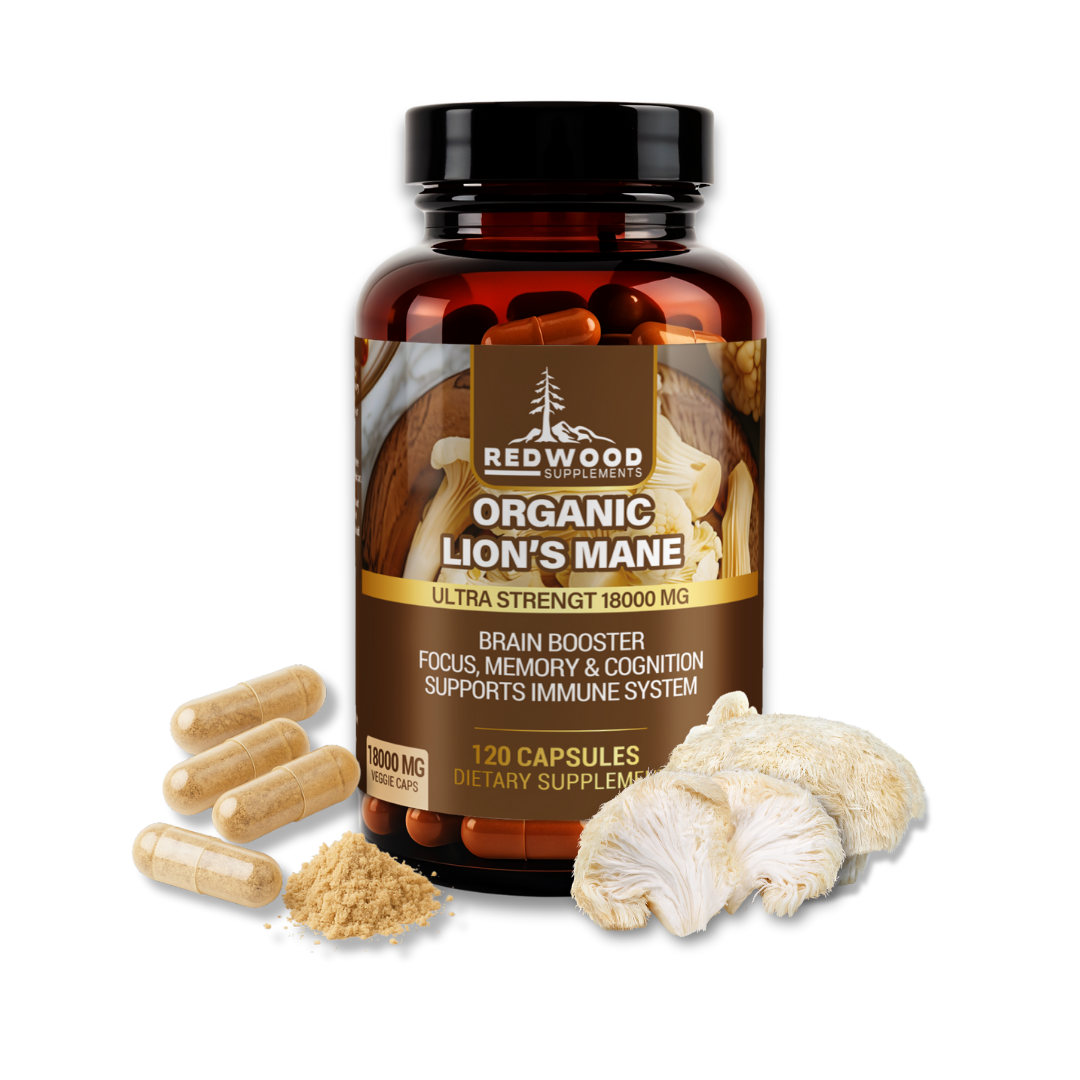 MELENA DE LEON ORGANICA HONGO MELENA DE LEÓN 18000MG REDWOOD