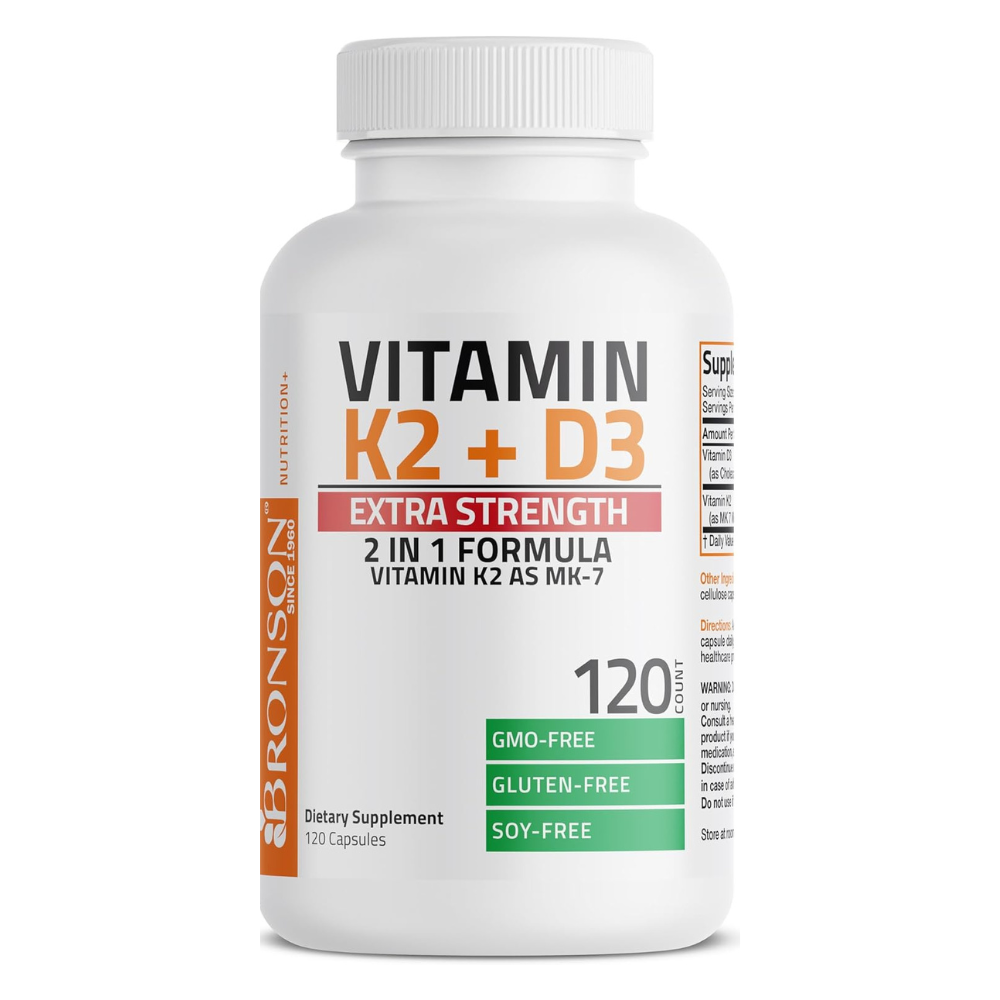 VITAMINA D3 K2 EXTRA FUERTE BRONSON