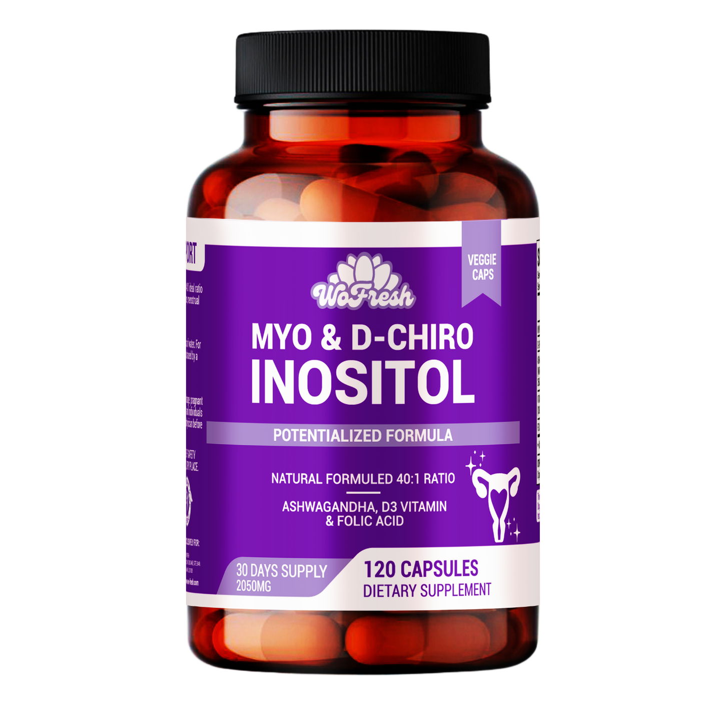 MYO D CHIRO INOSITOL WOFRES 2050MG 120 CÁPSULAS