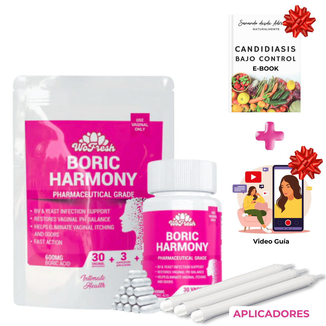 ÓVULOS DE ÁCIDO BÓRICO 600 MG BORIC HARMONY WOFRESH PACK X2