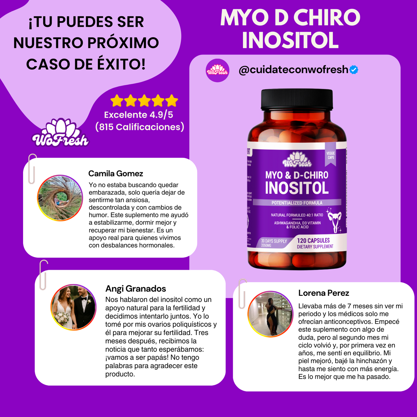 MYO D CHIRO INOSILTOL WOFRESH 2050MG PACK 2