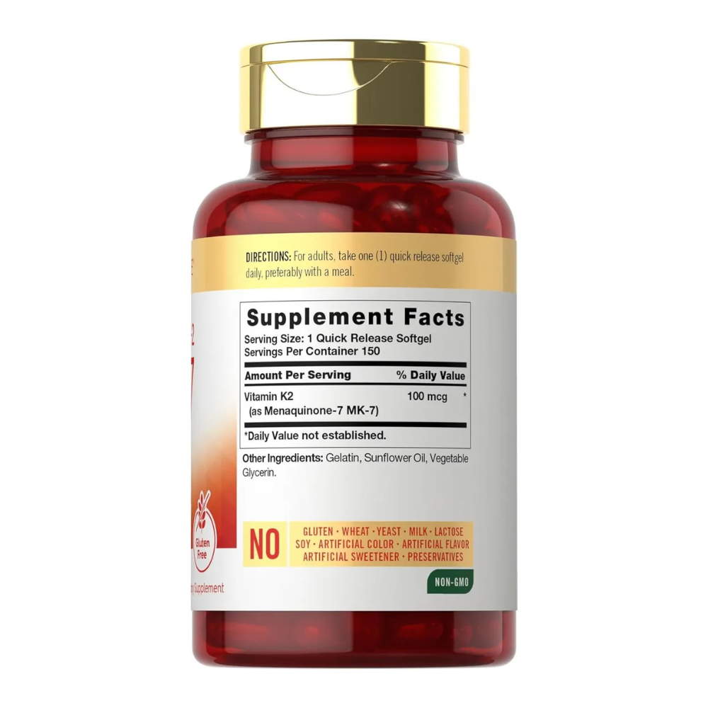 VITAMINA K2 MK7 100MCG 150 SOFGELS DE CARLYLE