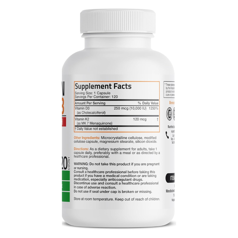 VITAMINA D3 K2 EXTRA FUERTE BRONSON