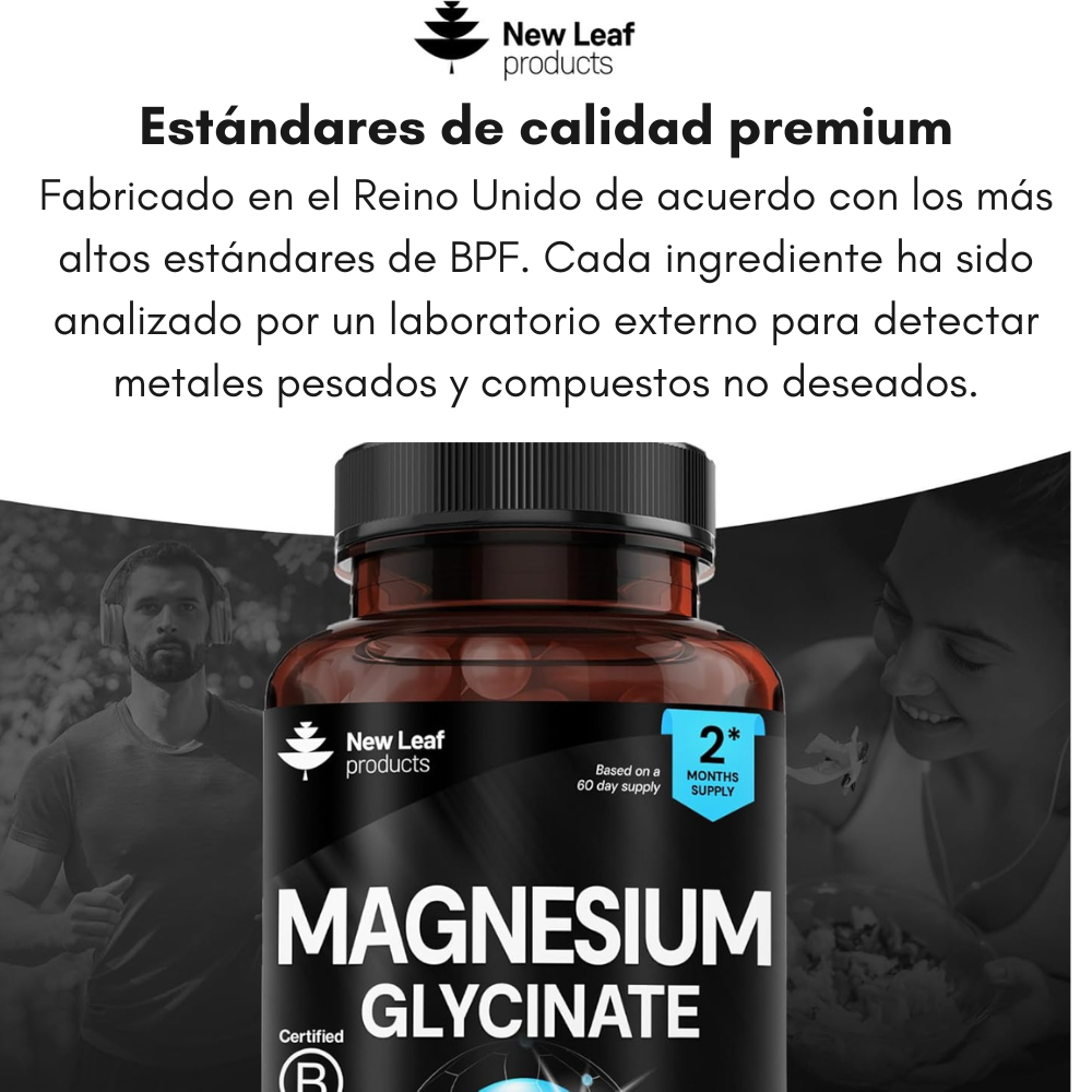 GLICINATO DE MAGNESIO 1040MG 120 CAPSULAS NEW LEAF