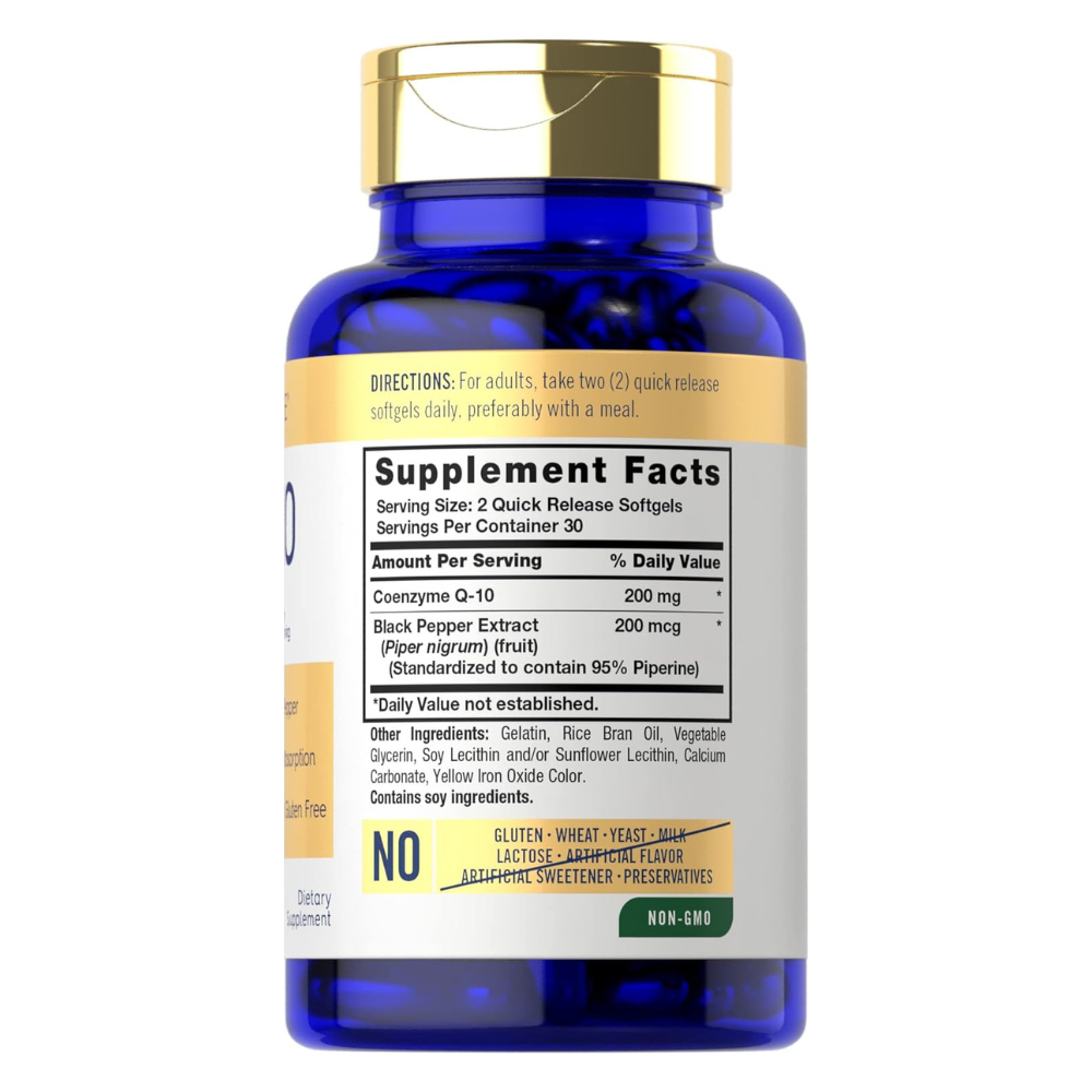 COENZIMA COQ10 200MG ULTRA POTENCIA CARLYLE