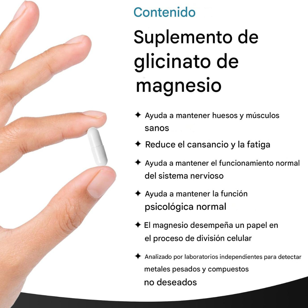 GLICINATO DE MAGNESIO 1040MG 120 CAPSULAS NEW LEAF