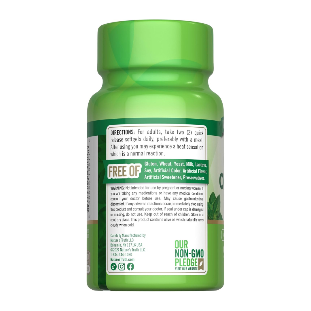 aceite de orégano 3000 mg 90 CAPSULAS BLANDAS Nature's Truth