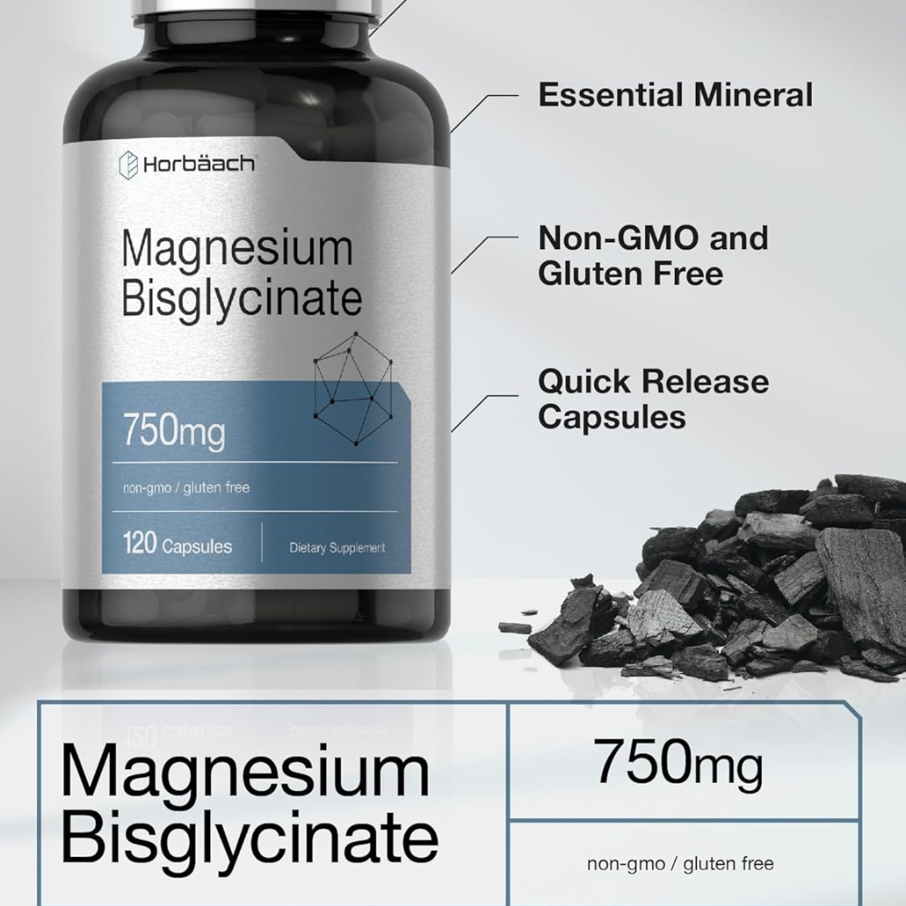 BISGLICINATO DE MAGNESIO 120 CÁPSULAS 750 MG HORBÄACH