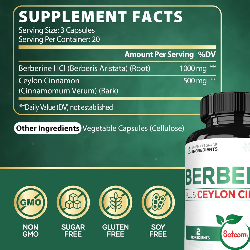 BERBERINA PURA 1500 MG EXTRA FUERTE SATOOMI