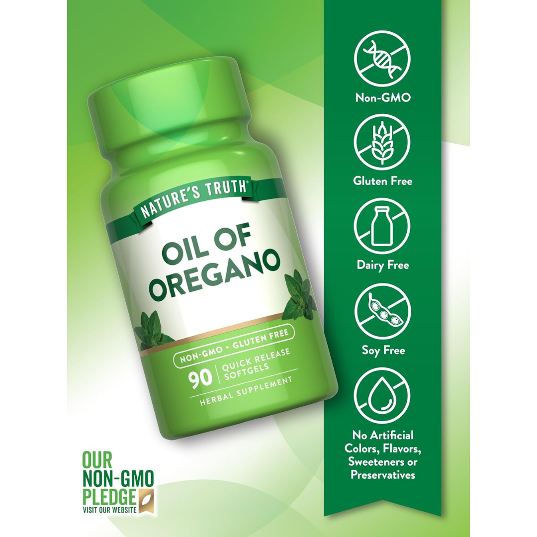 aceite de orégano 3000 mg 90 CAPSULAS BLANDAS Nature's Truth