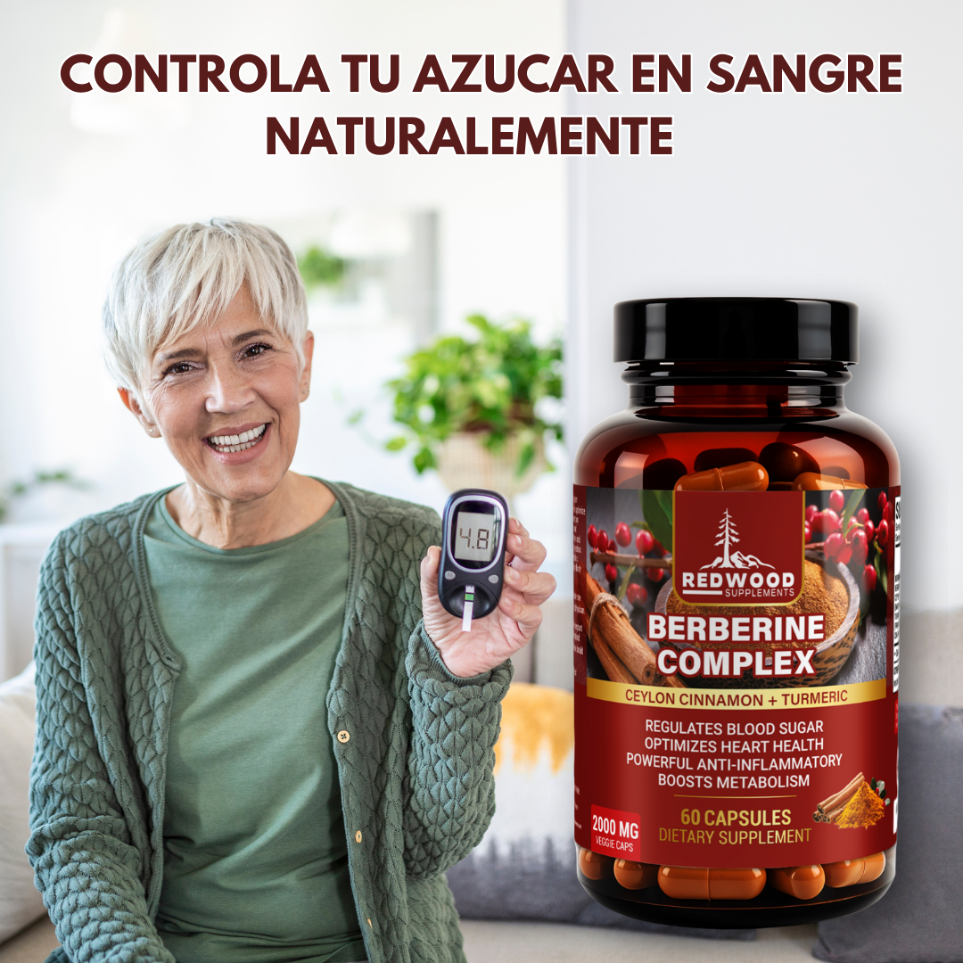 BERBERINA CON CANELA Y CURCUMA 2000MG 60 CAPSULAS REDWOOD