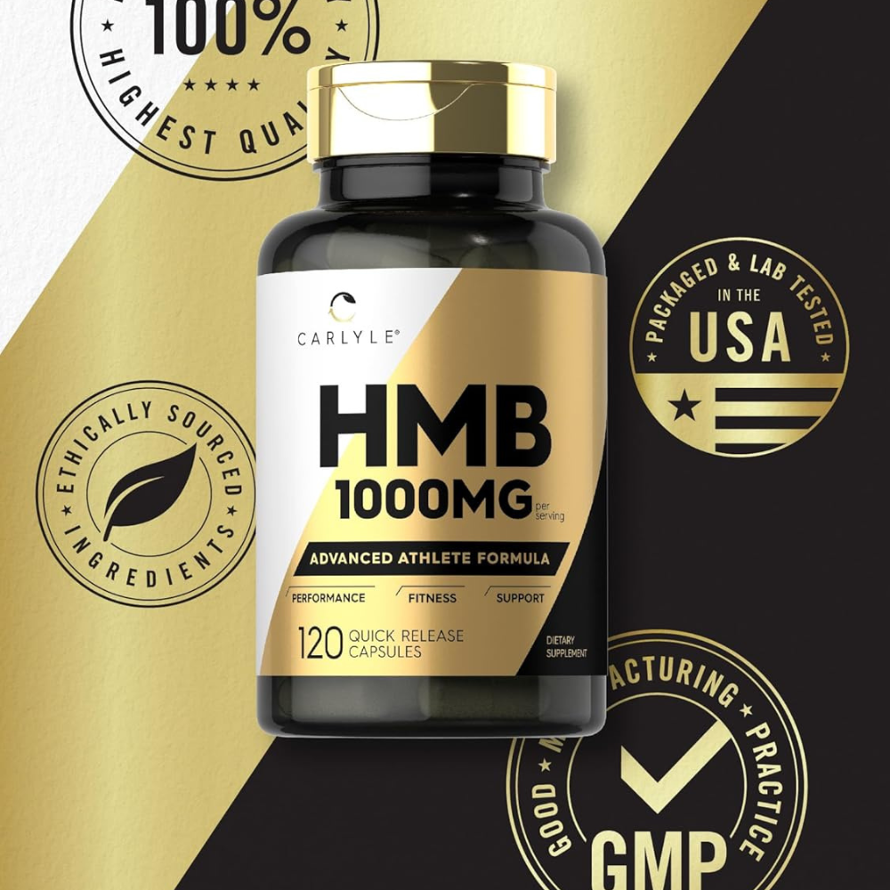 HMB (BETA-HIDROXI BETA-METILBUTIRATO) 1000MG 120 CÁPSULAS CARLYLE