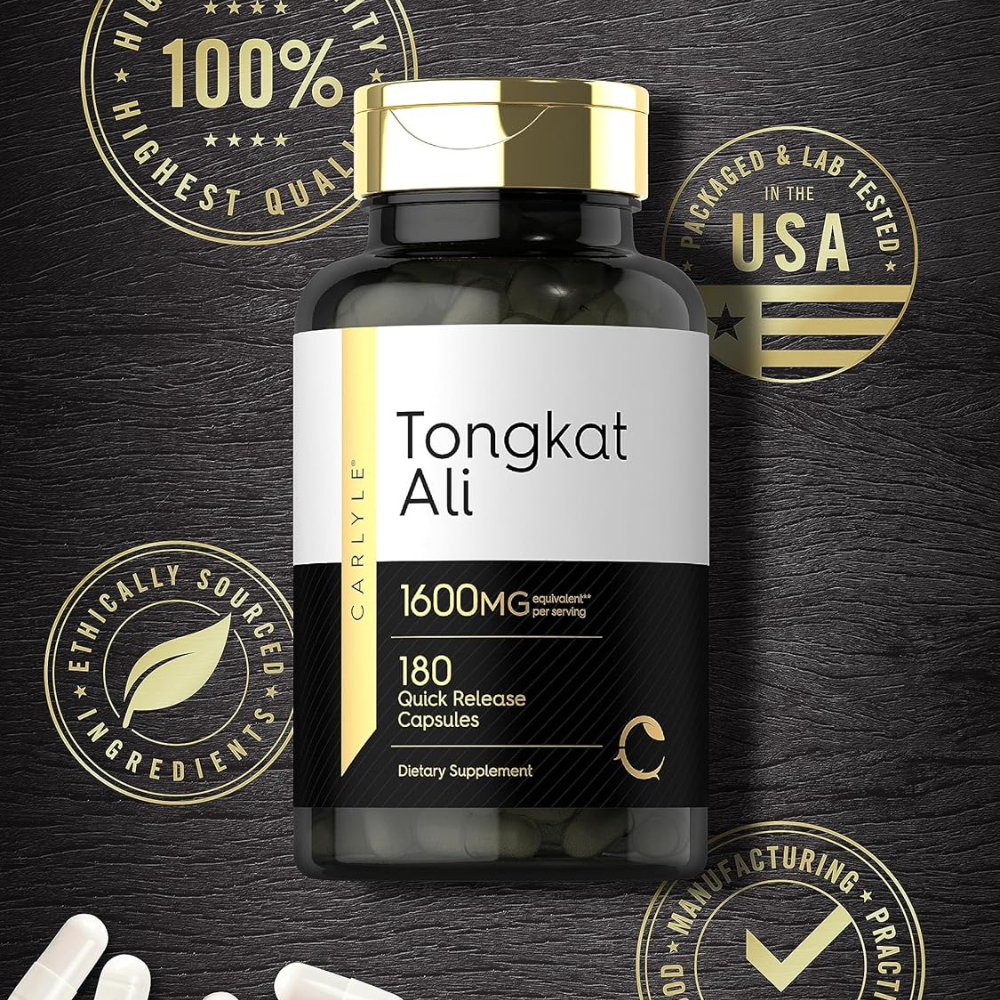 TONGKAT ALI LONGJACK 1600MG 180 CAPSULAS CARLYLE