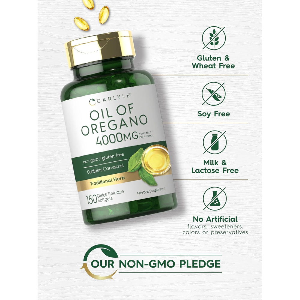 ACEITE DE OREGANO 4000MG 150 SOFGELS/CARLYLE