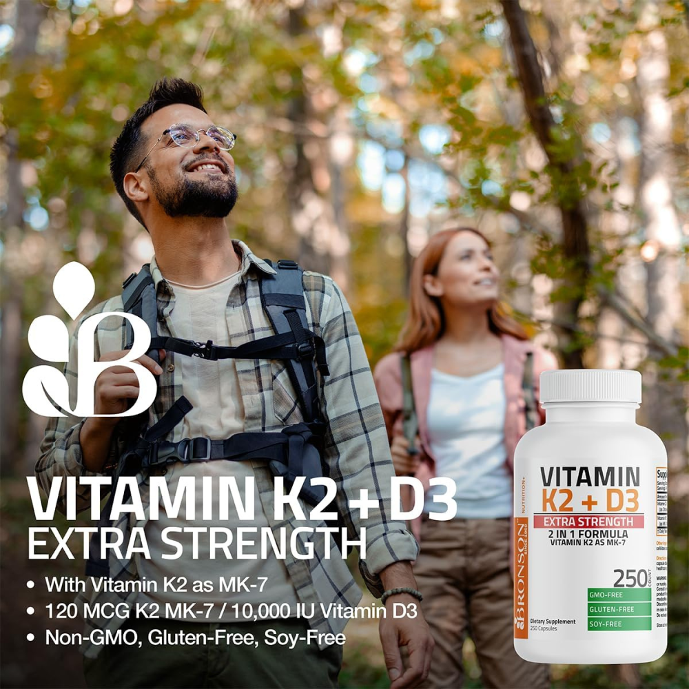 VITAMINA D3 K2 EXTRA FUERTE BRONSON