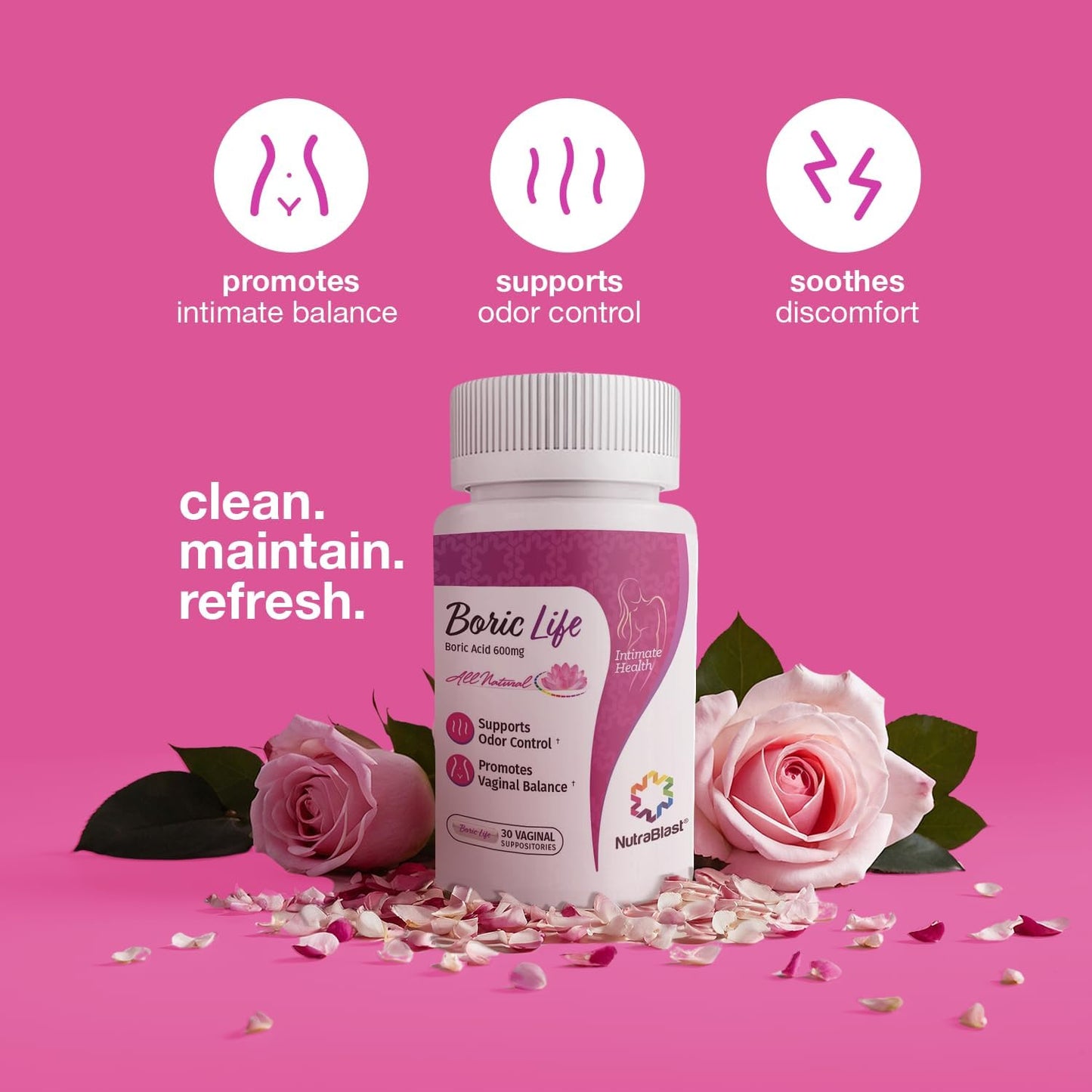 ÓVULOS DE ÁCIDO BÓRICO 600MG 14 UNDS BORIC LIFE