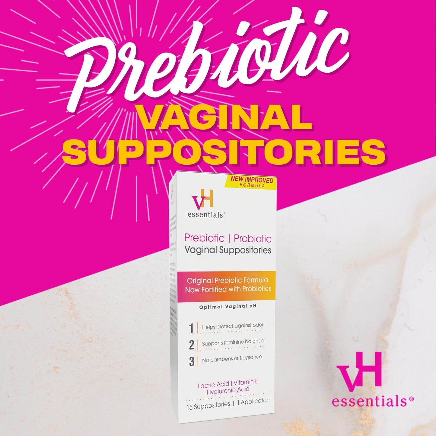 OVULOS VAGINALES EQUILIBRIO PH 15 UNID VH ESSENTIALS