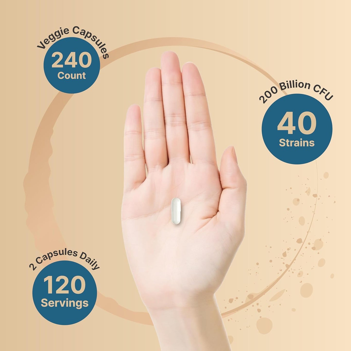 PROBIÓTICOS ORALES 40 CEPAS 200 BILLONES UFC ENZIMAS DIGESTIVAS + PREBIÓTICOS 250 CÁPSULAS NATUREBELL