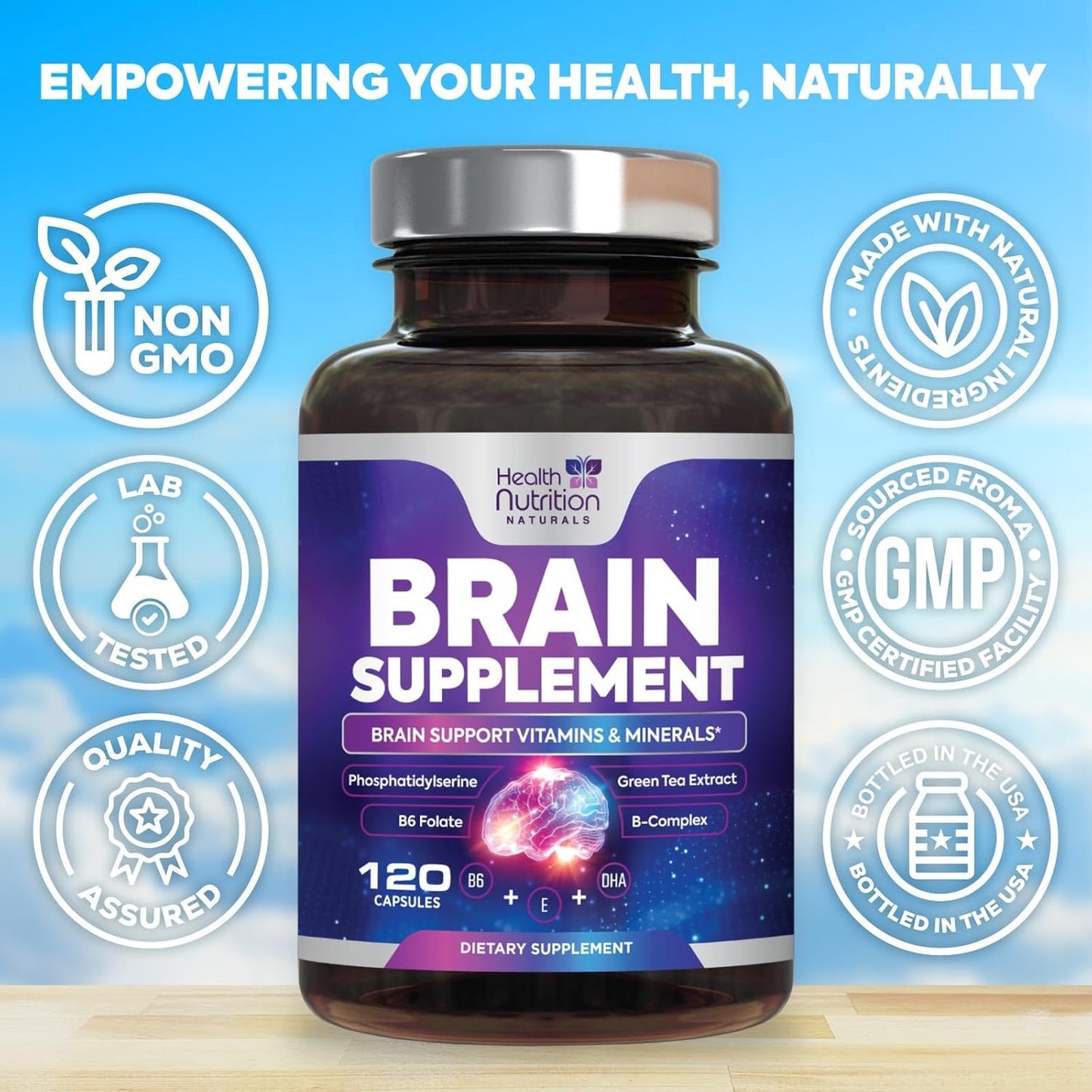 NOOTROPICO SUPLEMENTO CEREBRAL HEALTH NUTRITION NATURALS 120 CAPS