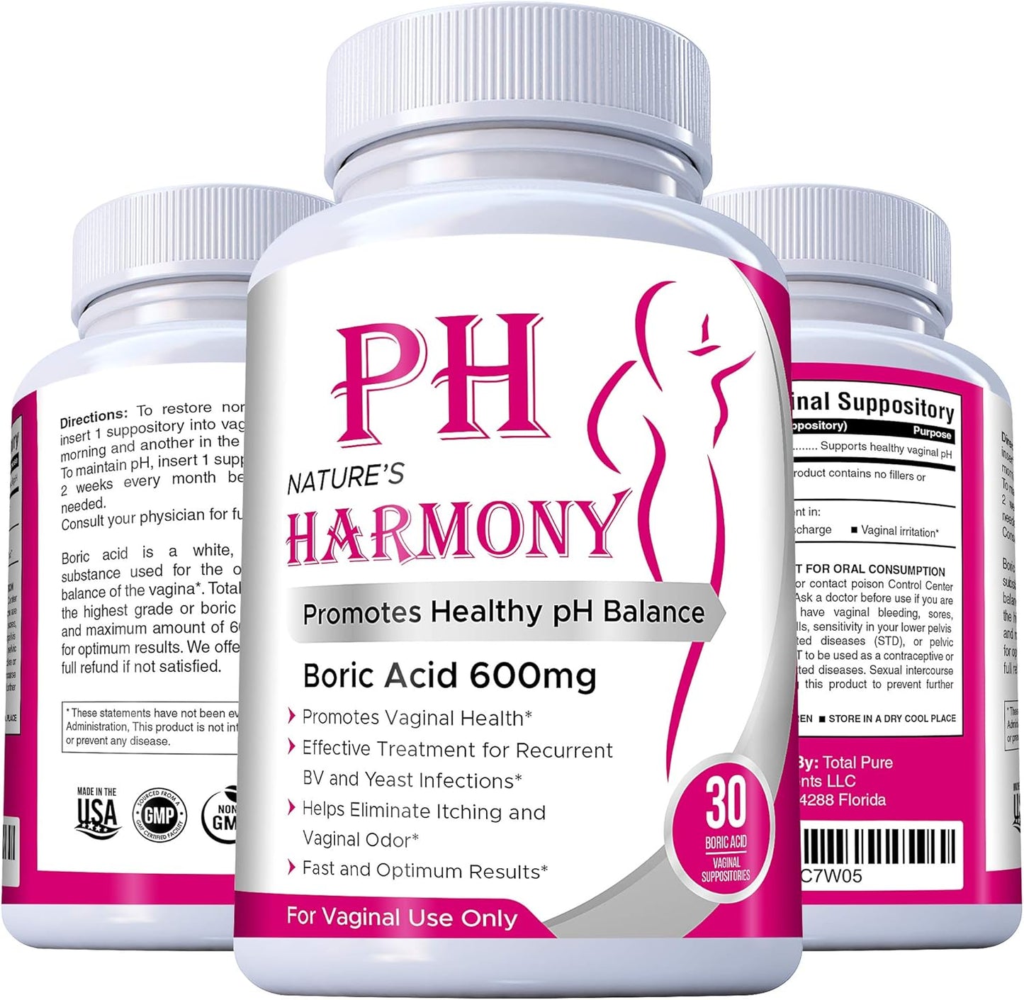 ÓVULOS DE ÁCIDO BÓRICO 600 MG PH HARMONY