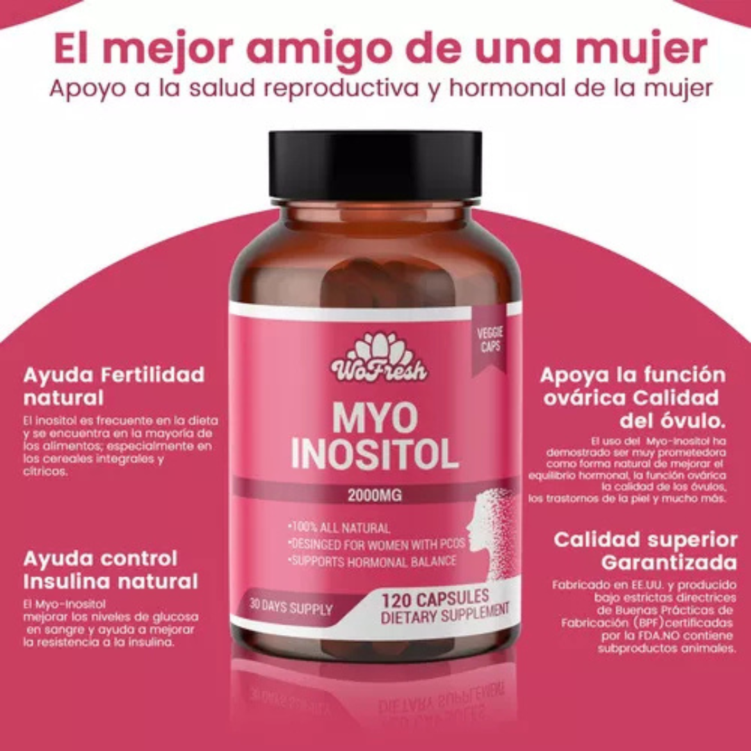 MYO INOSITOL DE WOFRESH 2000MG 120 CÁPSULAS