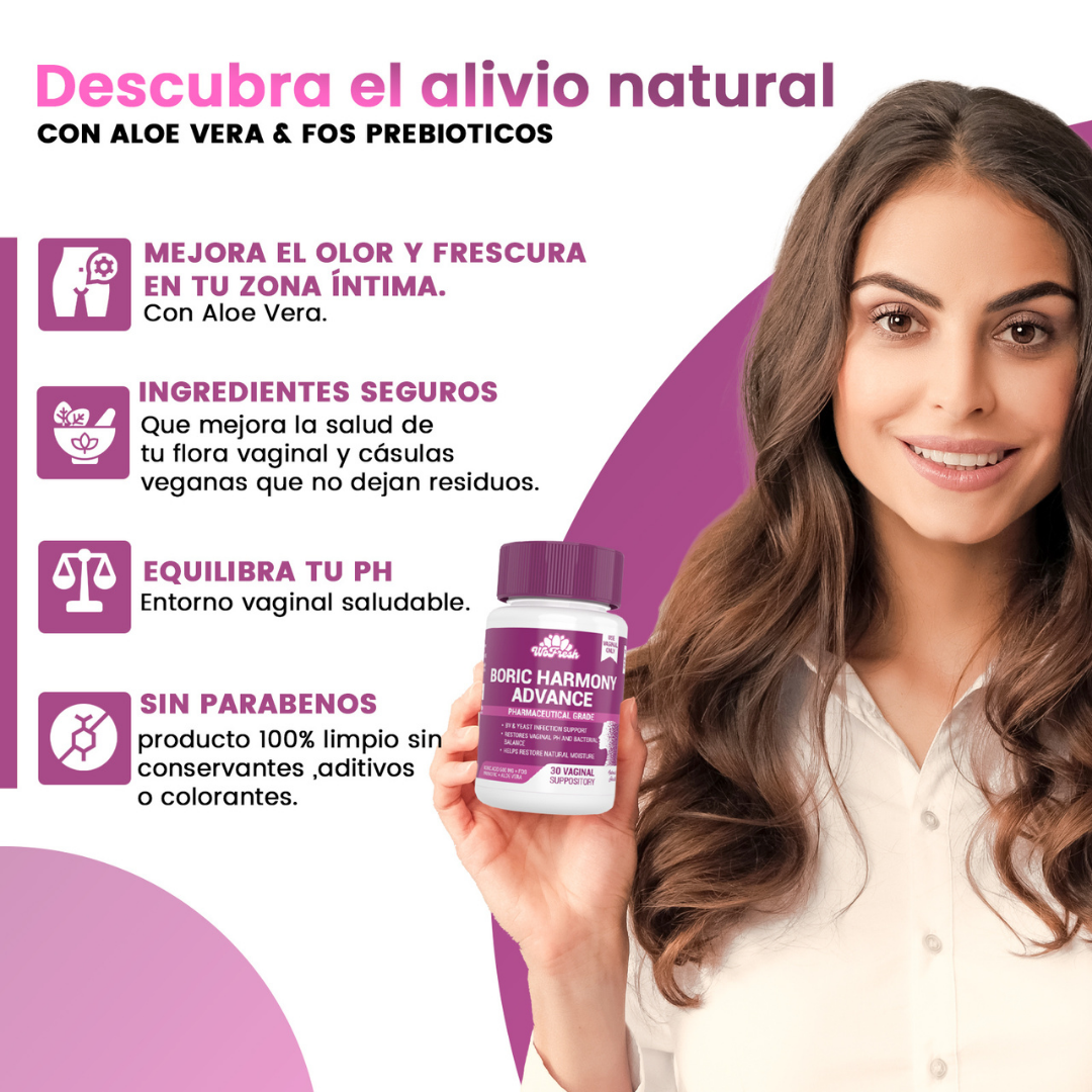 ÓVULOS BORIC HARMONY ADVANCE 800MG WOFRESH