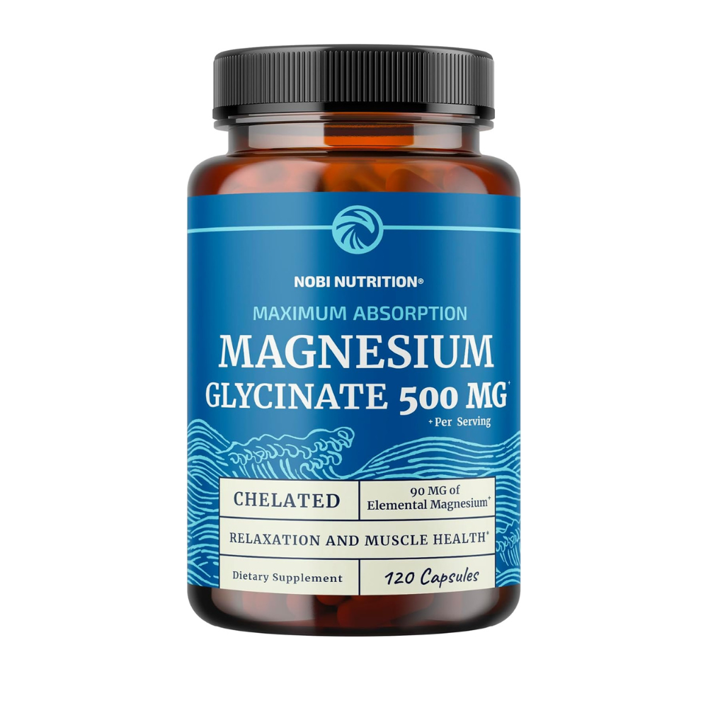 GLICINATO DE MAGNESIO 500MG NOBI NUTRITION 120 CÁPSULAS