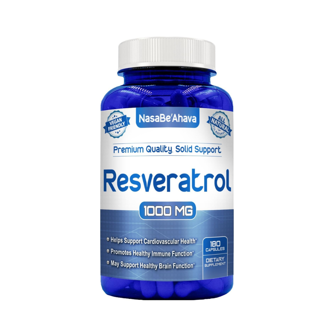 RESVERATROL DE 1000 MG 180 CÁPSULAS NASABEAHAVA