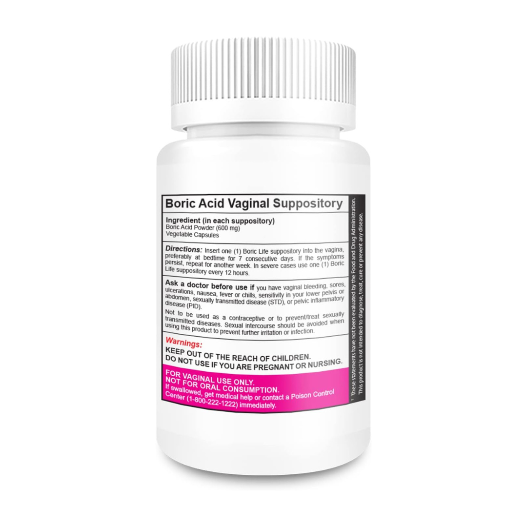 ÓVULOS DE ÁCIDO BÓRICO 600MG 14 UNDS BORIC LIFE