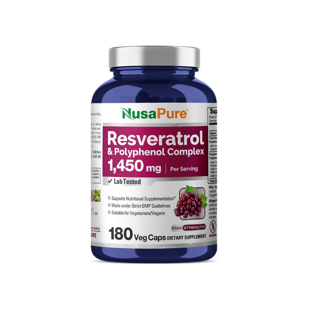 RESVERATROL 1450 MG 180 CÁPSULAS NUSAPURE