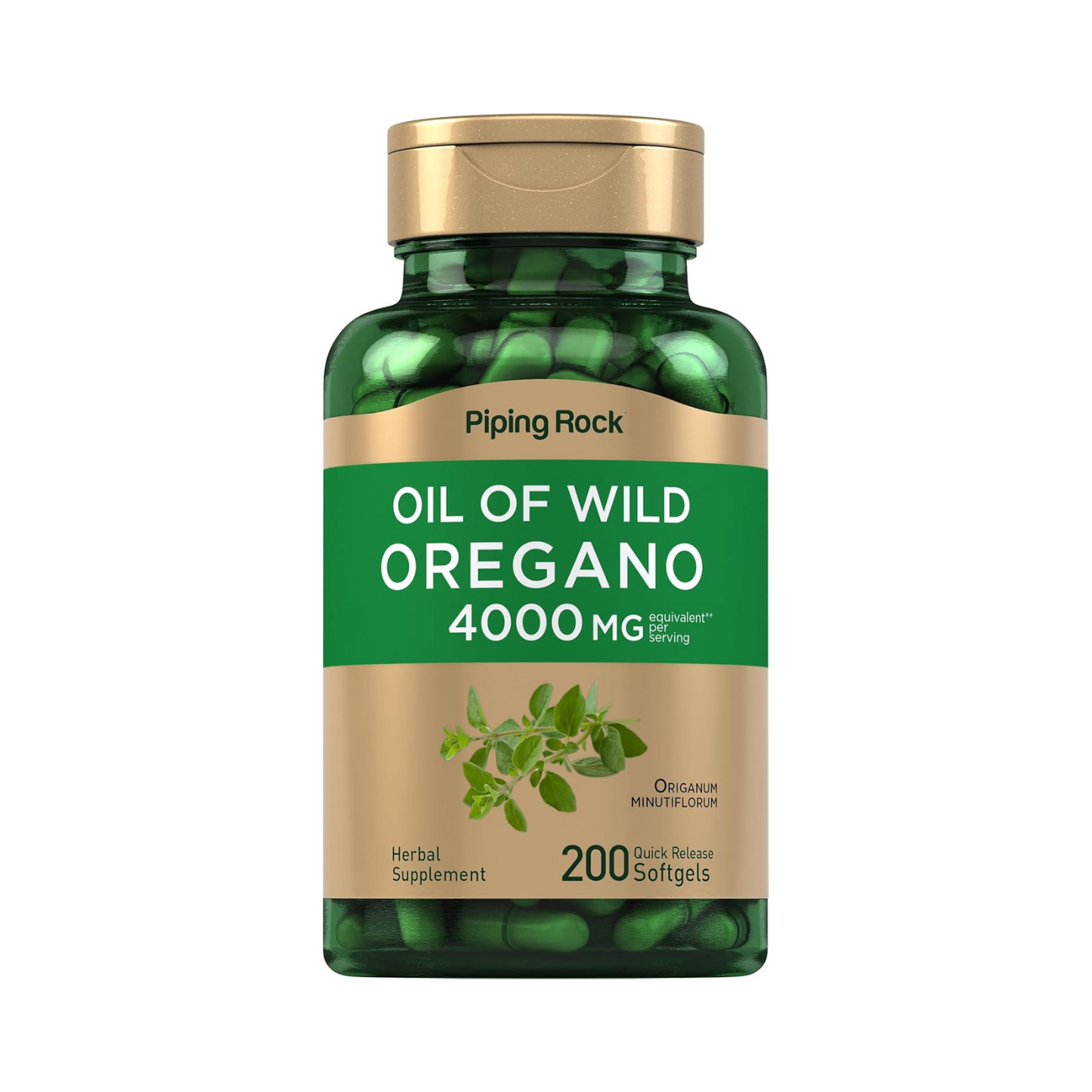 ACEITE DE ORÉGANO DE 4000 MG 200 CÁPSULAS PIPING ROCK