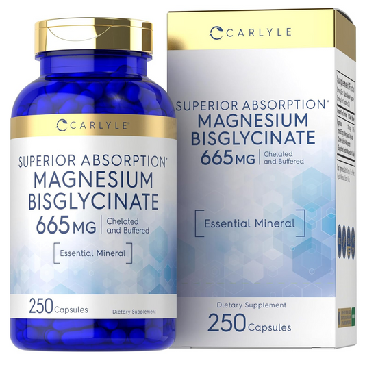BISGLICINATO DE MAGNESIO QUELADO 665MG 250 CÁPSULAS CARLYLE