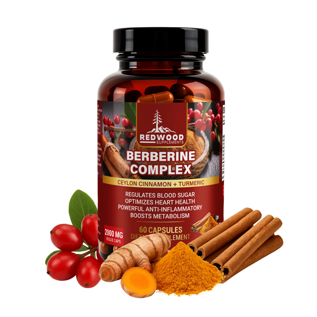 BERBERINA CON CANELA Y CURCUMA 2000MG 60 CAPSULAS REDWOOD
