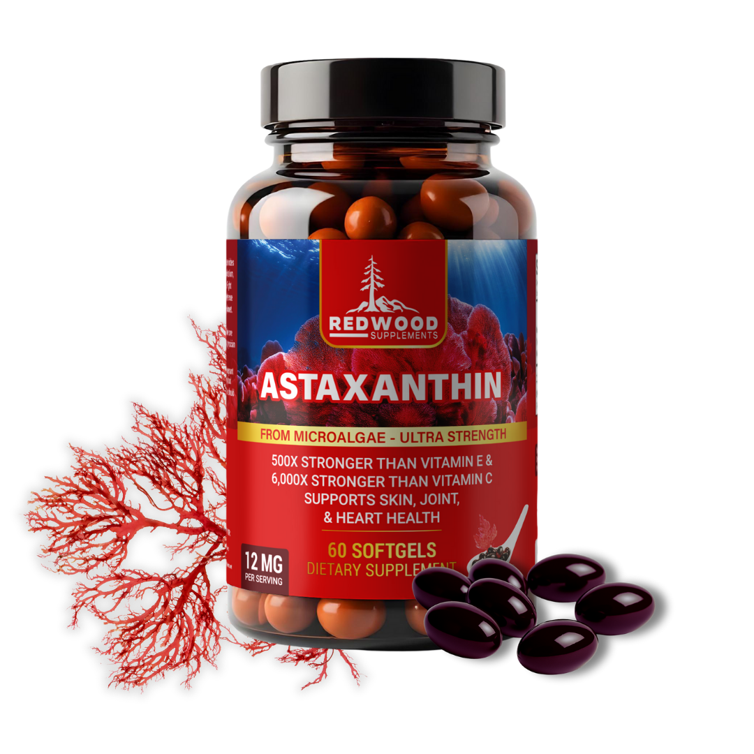 ASTAXANTINA NATURAL DE 12MG 60 SOFGELS REDWOOD