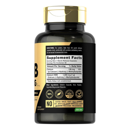 HMB (BETA-HIDROXI BETA-METILBUTIRATO) 1000MG 120 CÁPSULAS CARLYLE