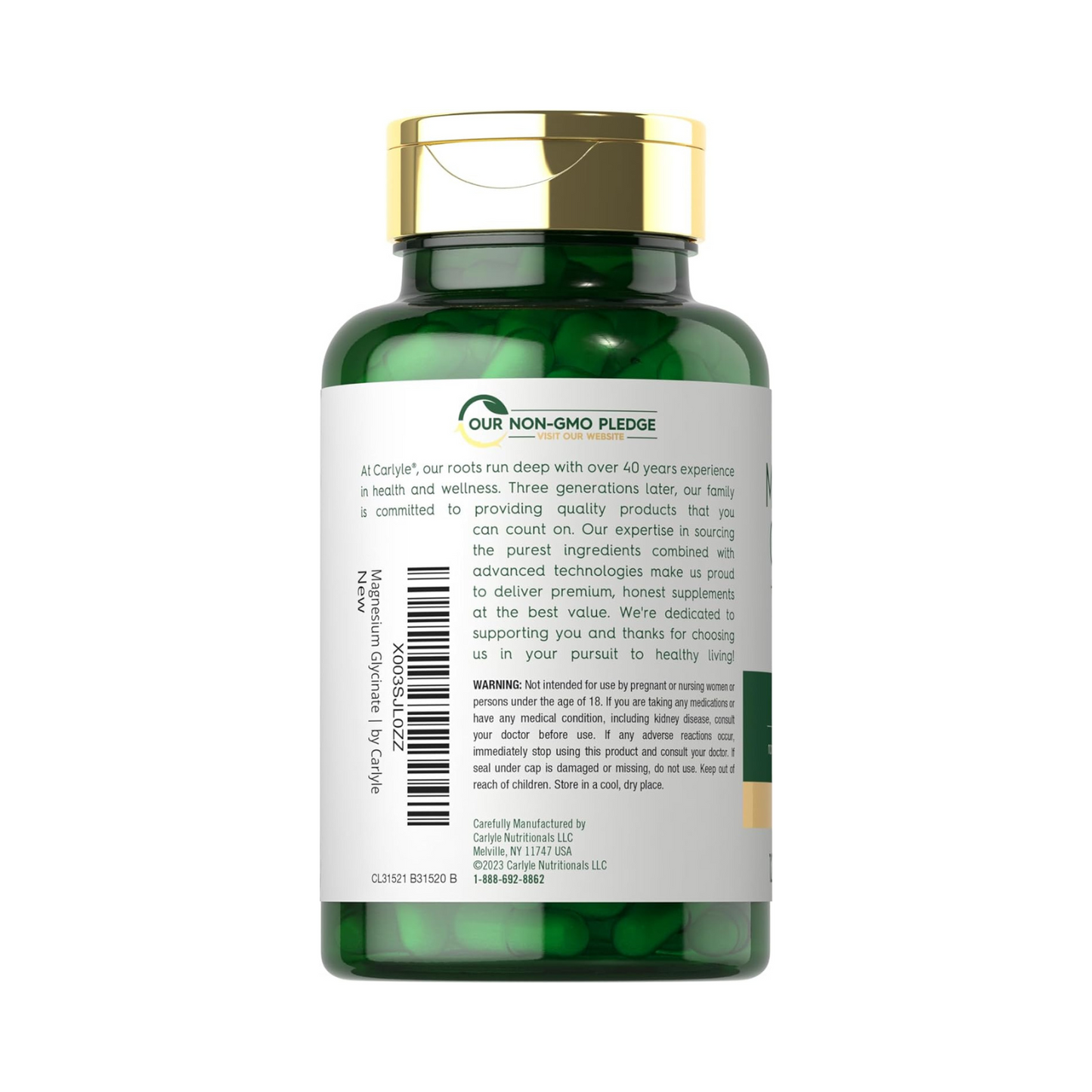 Glicinato de magnesio con Ashwagandha 2740mg 120 cápsulas