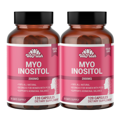 MYO INOSITOL DE WOFRESH 2000MG 120 CÁPSULAS PACK X2