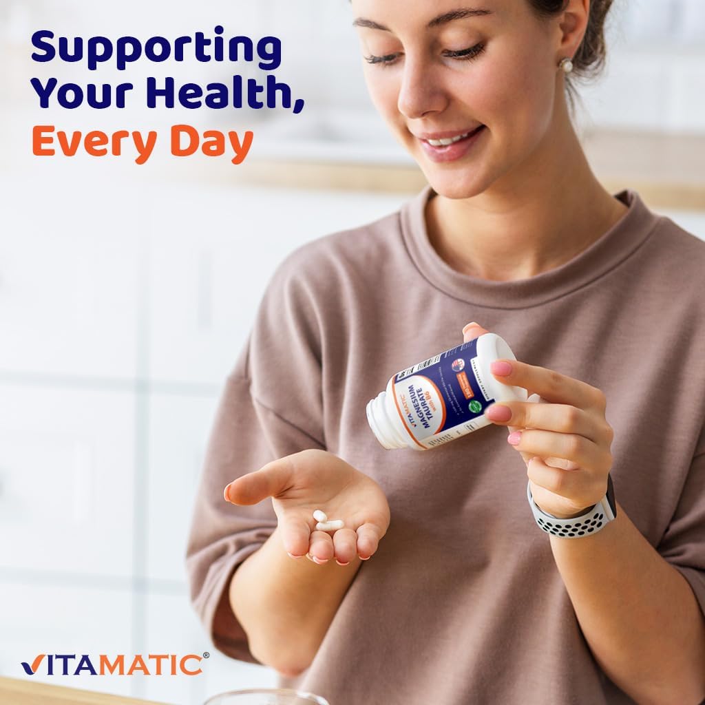 TAURATO DE MAGNESIO 1500MG 180 CÁPSULAS VITAMATIC