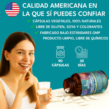 NAD NICOTINAMIDA CON RESVERATROL 1500MG 90 CAPSULAS REDWOOD