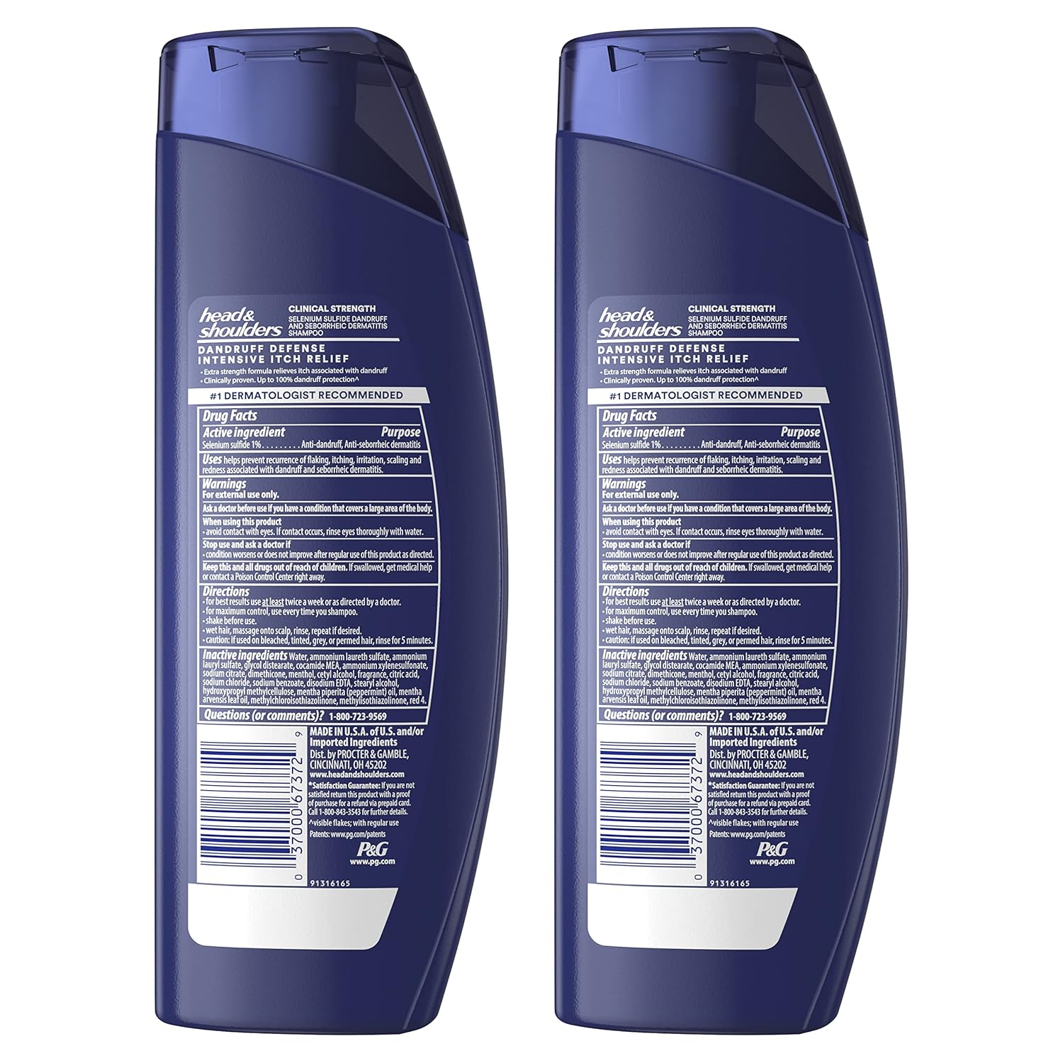 SHAMPOO ANTICASPA HEAD&SHOULDER COOLING ITCH RELIEF (VERDE)