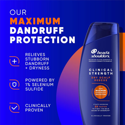 SHAMPOO ANTICASPA HEAD&SHOULDER DRY SCALP RESCUE (NARANJA)
