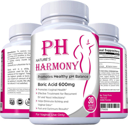 ÓVULOS DE ÁCIDO BÓRICO 600 MG PH HARMONY
