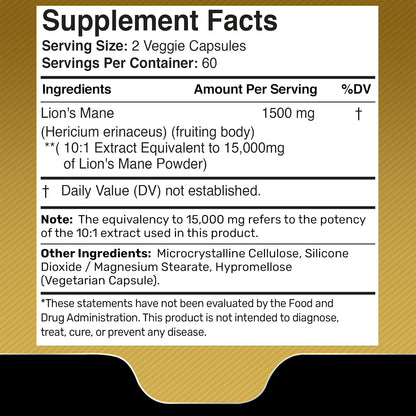MELENA DE LEÓN HONGO ORGÁNICO 15000 MG WELLNESS