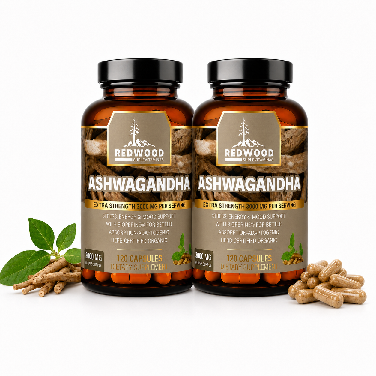 ASHWAGANDHA REDWOOD 3000 MG PACK 2