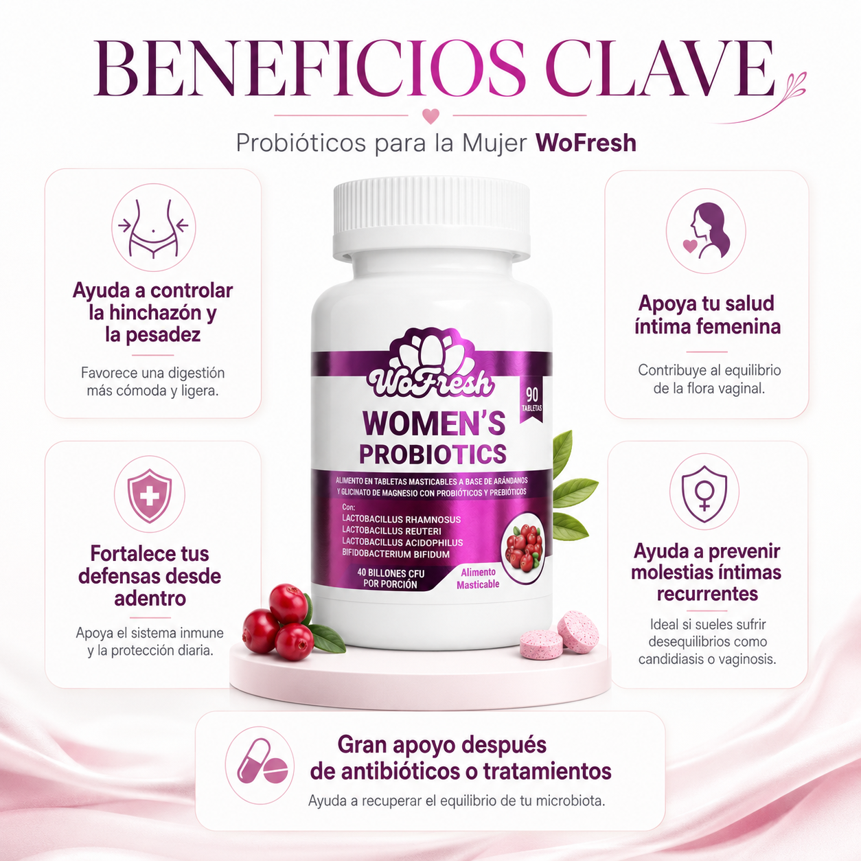 PROBIOTICOS ORALES PARA LA MUJER WOMEN´S PROBIOTICS