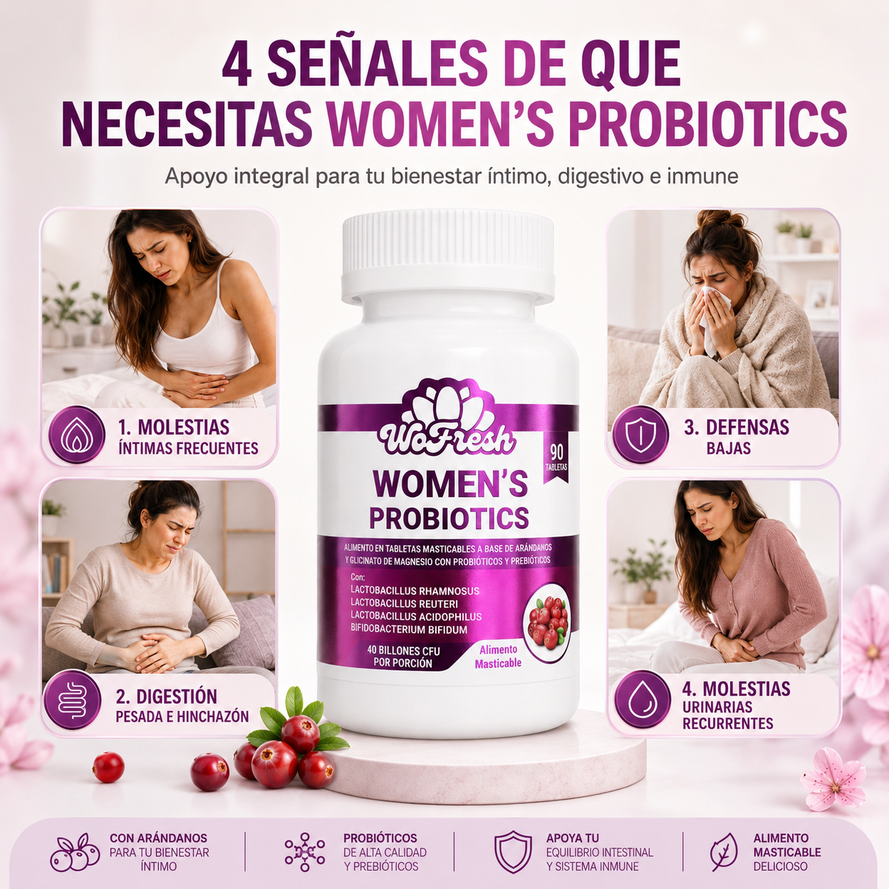 PROBIOTICOS ORALES PARA LA MUJER WOMEN´S PROBIOTICS
