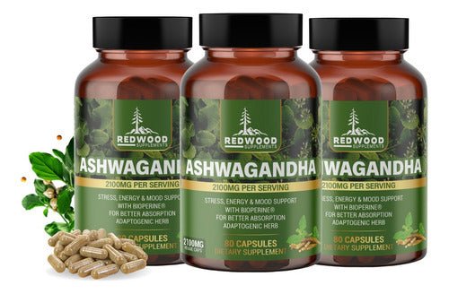 ASHWAGANDHA REDWOOD 2100 MG PACK 3